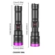 Lanterna de mana UV Profesionala COBA CB UV979 LED UV 4 in 1 Zoom Reglabil 9800 mAh verificare bancnote