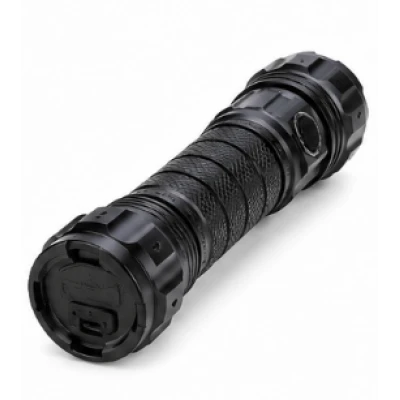 Lanterna de mana LED CB B201 4 LED Alb + Rosu + Albastru + Galben Acumulator 3750 mAh Zoom Reglabil