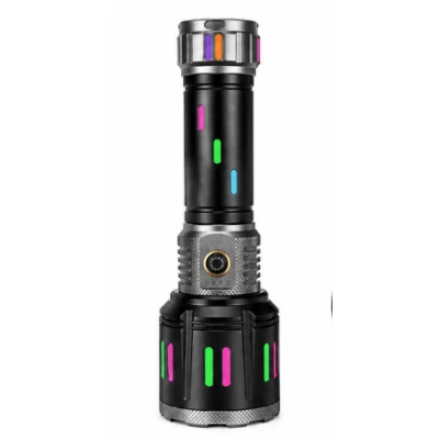 Lanterna de mana LED Profesionala COBA CB G683 de 80W Acumulator 26650 USB Power Bank Raza pana la 1000m