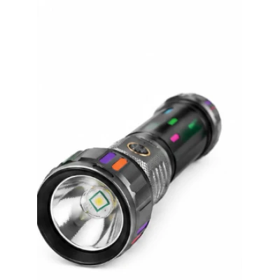 Lanterna de mana LED Profesionala COBA CB G683 de 80W Acumulator 26650 USB Power Bank Raza pana la 1000m