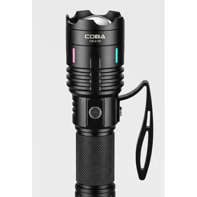 Lanterna de mana LED CB X120 de 30W USB Acumulator 26650 Power Bank Raza pana la 3000m