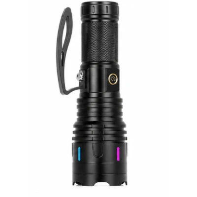 Lanterna de mana LED CB X120 de 30W USB Acumulator 26650 Power Bank Raza pana la 3000m