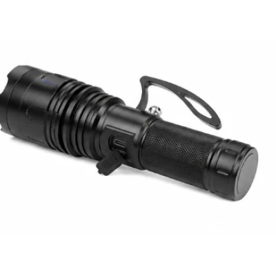 Lanterna de mana LED CB X120 de 30W USB Acumulator 26650 Power Bank Raza pana la 3000m