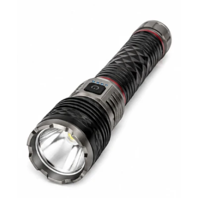 Lanterna de mana LED Profesionala COBA CB G686 de 30W USB Power Bank raza pana la 3000m carcasa din Aluminiu