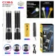 Lanterna de mana LED COBA CB G909 cu 3 culori de Iluminare Alb Galben Albastru Power Bank