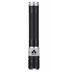 Lanterna de mana LED COBA CB G909 cu 3 culori de Iluminare Alb Galben Albastru Power Bank
