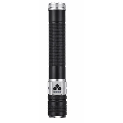 Lanterna de mana LED COBA CB G909 cu 3 culori de Iluminare Alb Galben Albastru Power Bank