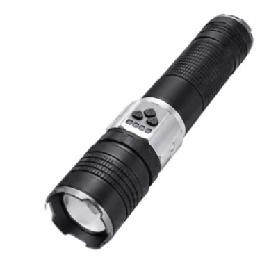 Lanterna de mana LED COBA CB G909 cu 3 culori de Iluminare Alb Galben Albastru Power Bank