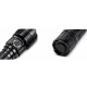 Lanterna LED Profesionala COBA CB B203 4 Zoom Telescopic 4 Culori de Lumina 33cm