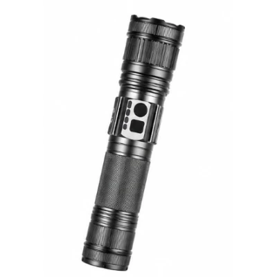 Lanterna LED Profesionala COBA CB G910 Zoom Telescopic 5 culori de lumina corp din aluminiu
