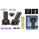 Lanterna de mana LED Profesionala COBA CB 2508 de 1500W 40000mAh 3000m Raza LED Principal + Lumina Laterala