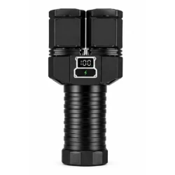 Lanterna de mana LED Profesionala COBA CB 2508 de 1500W 40000mAh 3000m Raza LED Principal + Lumina Laterala