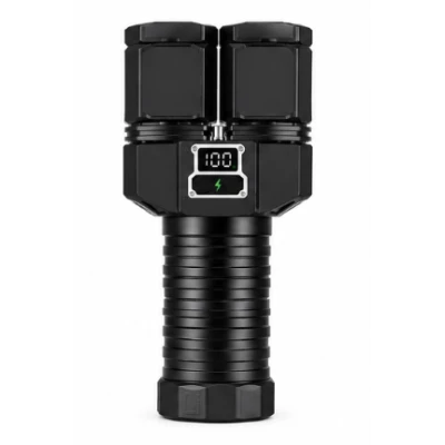 Lanterna de mana LED Profesionala COBA CB 2508 de 1500W 40000mAh 3000m Raza LED Principal + Lumina Laterala