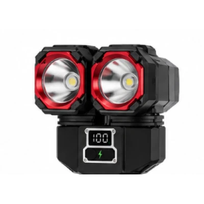 Lanterna de mana LED Profesionala COBA CB 2508 de 1500W 40000mAh 3000m Raza LED Principal + Lumina Laterala