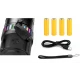 Lanterna LED COBA CB W518 de 3000m raza zoom telescopic power bank afisaj digital corp din aluminiu