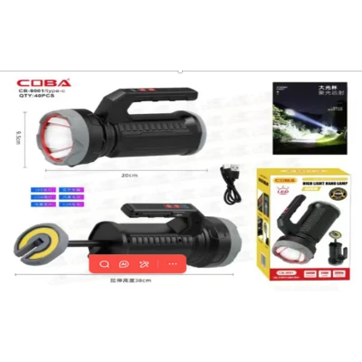 Lanterna de mana LED COBA CB 9001 cu maner 2000 Lumeni Power Bank incarcare Magnetica