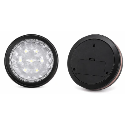Set 2 Lampi LED RGB COBA CB S8022 cu telecomanda 16 Culori 300 Lumeni Iluminare Wireless temporizator montare adeziva