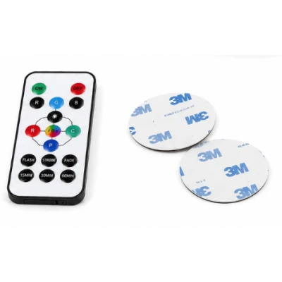 Set 2 Lampi LED RGB COBA CB S8022 cu telecomanda 16 Culori 300 Lumeni Iluminare Wireless temporizator montare adeziva
