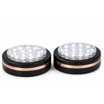 Set 2 Lampi LED RGB COBA CB S8022 cu telecomanda 16 Culori 300 Lumeni Iluminare Wireless temporizator montare adeziva