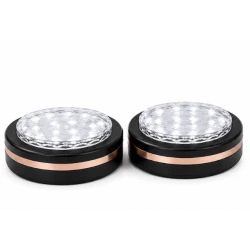 Set 2 Lampi LED RGB COBA CB S8022 cu telecomanda 16 Culori 300 Lumeni Iluminare Wireless temporizator montare adeziva
