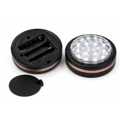 Set 2 Lampi LED RGB COBA CB S8022 cu telecomanda 16 Culori 300 Lumeni Iluminare Wireless temporizator montare adeziva