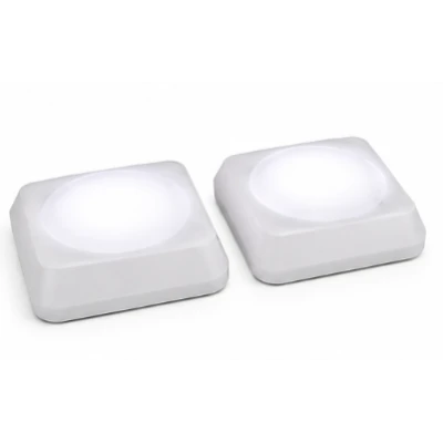 Set 2 Lampi LED RGB COBA CB S8023 cu telecomanda 16 Culori 300 Lumeni iluminare wireless montare adeziva