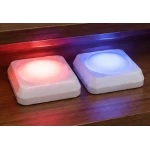 Set 2 Lampi LED RGB COBA CB S8023 cu telecomanda 16 Culori 300 Lumeni iluminare wireless montare adeziva