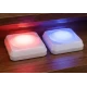 Set 2 Lampi LED RGB COBA CB S8023 cu telecomanda 16 Culori 300 Lumeni iluminare wireless montare adeziva