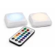 Set 2 Lampi LED RGB COBA CB S8023 cu telecomanda 16 Culori 300 Lumeni iluminare wireless montare adeziva