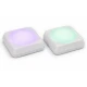 Set 2 Lampi LED RGB COBA CB S8023 cu telecomanda 16 Culori 300 Lumeni iluminare wireless montare adeziva