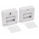 Set 2 Lampi LED RGB COBA CB S8023 cu telecomanda 16 Culori 300 Lumeni iluminare wireless montare adeziva