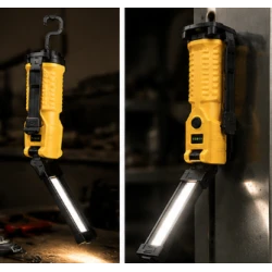 Lampa LED de lucru COBA CB W09 Pliabila 270 grade 3 moduri de Iluminare USB magnet carlig suspendare