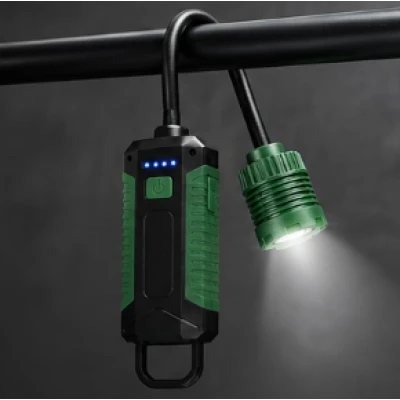 Lampa LED de lucru COBA CB W07A Flexibila cu gat reglabil USB magnet dublu