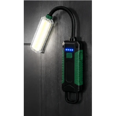 Lampa LED de lucru COBA CB W07B Flexibila cu gat reglabil USB magnet dublu COB