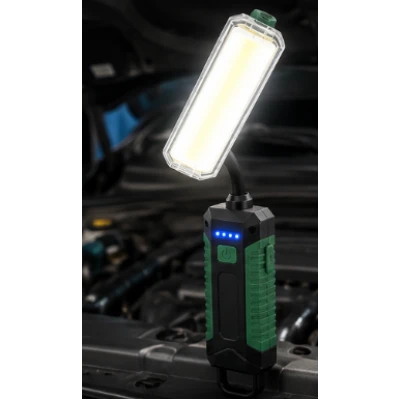 Lampa LED de lucru COBA CB W07B Flexibila cu gat reglabil USB magnet dublu COB