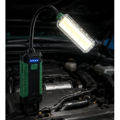 Lampa LED de lucru COBA CB W07B Flexibila cu gat reglabil USB magnet dublu COB