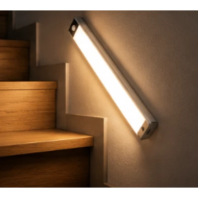 Lampa LED Inteligenta pentru dulapuri COBA CB 2011 cu senzor de miscare reincarcabila USB 40 cm