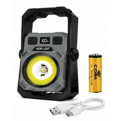 Mini lampa LED COBA CB G21S reincarcabila USB magnet afisaj digital 3 Moduri Iluminare