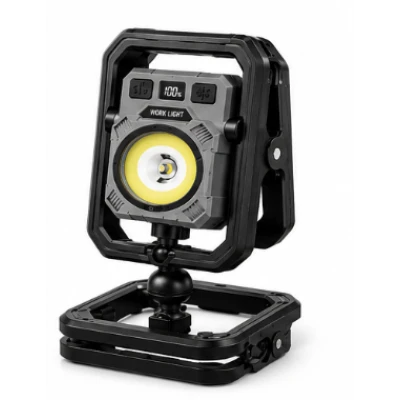 Lampa multifunctionala LED COBA CB G22S reincarcabila USB magnet carlig rotativ si Suport Reglabil 360
