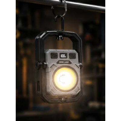 Lampa multifunctionala LED COBA CB G22S reincarcabila USB magnet carlig rotativ si Suport Reglabil 360