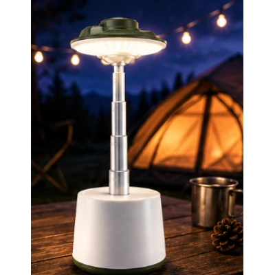 Lampa Camping LED COBA CB G26S reincarcabila USB inaltime reglabila pana la 30cm RGB+Lumina Calda si Rece