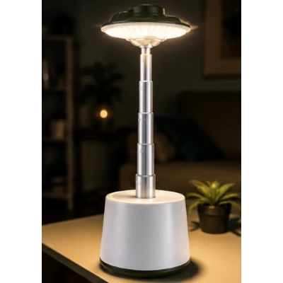 Lampa Camping LED COBA CB G26S reincarcabila USB inaltime reglabila pana la 30cm RGB+Lumina Calda si Rece