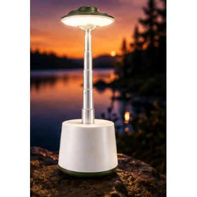 Lampa Camping LED COBA CB G26S reincarcabila USB inaltime reglabila pana la 30cm RGB+Lumina Calda si Rece