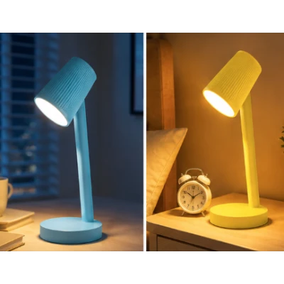 Lampa de birou LED Reincarcabila COBA CB T0005 cu 3 Moduri de Iluminare Control Tactil colorata