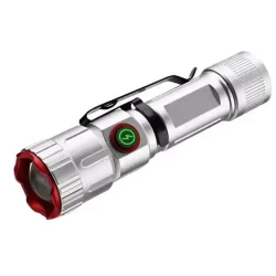 Lanterna LED YEMAO YM F605X reincarcabila USB zoom telescopic magnet clips de prindere
