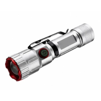 Lanterna LED YEMAO YM F605X reincarcabila USB zoom telescopic magnet clips de prindere