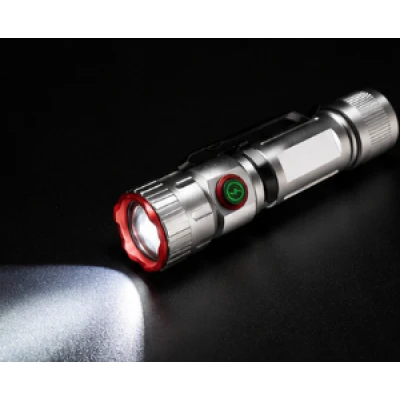 Lanterna LED YEMAO YM F605X reincarcabila USB zoom telescopic magnet clips de prindere