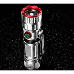 Lanterna LED YEMAO YM F605X reincarcabila USB zoom telescopic magnet clips de prindere