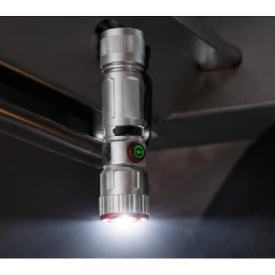 Lanterna LED YEMAO YM F605X reincarcabila USB zoom telescopic magnet clips de prindere