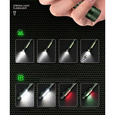 Lanterna LED Multifunctionala YEMAO YM M45 Tip Pix Magnet si Clips Metalic